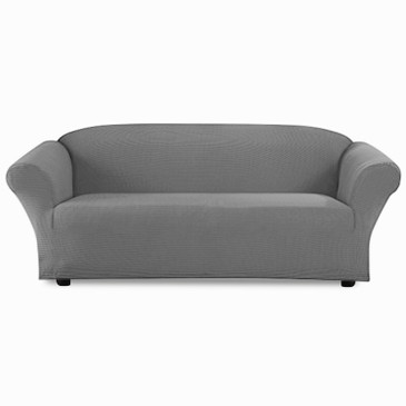 Orly's Dream Stretch Sofa Slipcover, 1 Piece Sofa Bed Cover, Sofa Covers, Furniture Slipcover, Spandex Slipcovers (GREY)