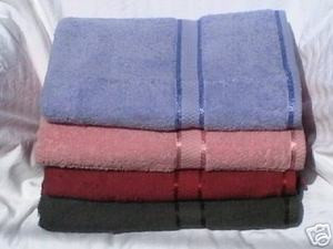 4 pc 100% COTTON SOLID BATH TOWELS SET new patent towel