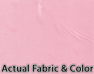 Voile Silk Satin Curtain With Attached Valance & Liner - Pink