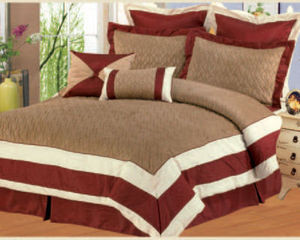 KING Size Bed in a Bag 8 pc. Comforter / Bedding Set / Bed Ensemble - BURGUNDY