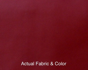 Voile Silk Satin Curtain With Attached Valance Burgundy
