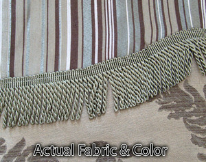 BLACKOUT Curtains Drapes attached Valance Liner - Sage 197