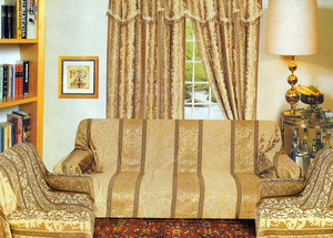 Sofa Loveseat Chair Slipcover slip cover Set -Dark Gold