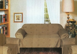 Sofa Loveseat Chair Slipcover slip cover 3pc Set -Taupe