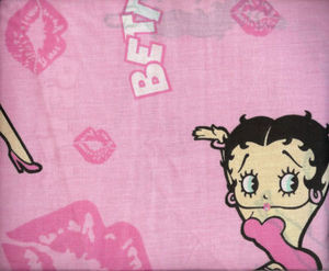 Twin Betty Boop Sheet Set 1 Fitted Sheet + 1 Pillowcase