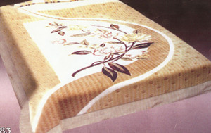 KING Korean Design Floralish Plush Raschel Blanket