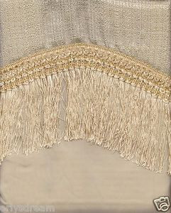 New Elegant Curtain / Drape Set + Valance + Backing + Tie Backs "Marisol" BEIGE