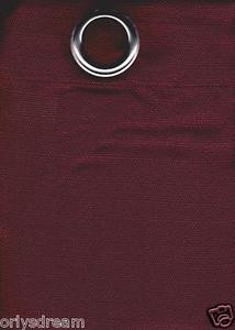 2 Panels Grommet Polyester Curtain Drape Window Covering Panel New - BURGUNDY