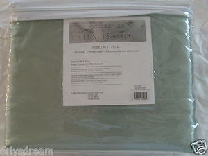 Luxury Soft "Silk" / "Silky" 4 Pc. FULL Size Bed Satin Sheet Set - Sage Green