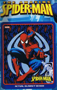TWIN - MINK PLUSH RASCHEL blanket "Spider Man" NEW