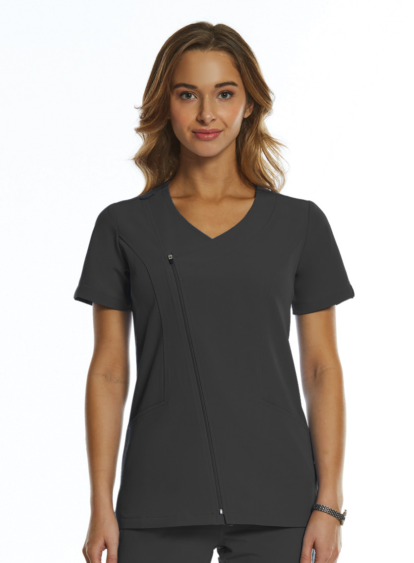 Download Elite Style 3801 : Women's Mock Wrap Scrub Top