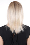 Belle Tress Remy Human Hair Lace Front Mono Top 14' - Honey Chai Root - back