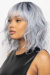 Muse Series Wigs - Breezy Wavez (#1501) - Frozen Sapphire - Side