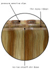 EasiHair Extension - EasiXtend Clip-in Extensions Professional 12 HH (#316) Weft construction