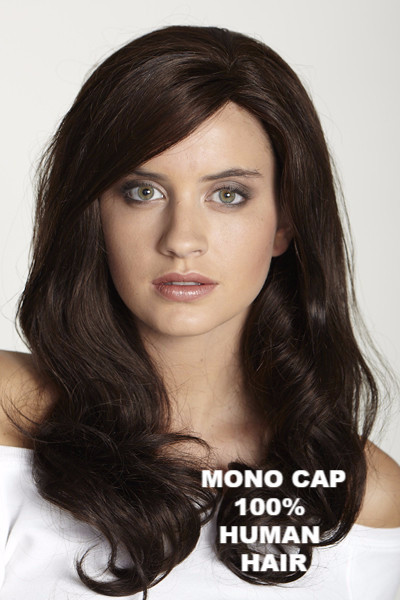 Human Hair Mono Long Remy (#CH-5000R) Front