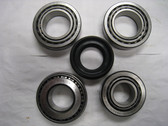 Timken Standard Rebuild Kit Includes:
Carrier Bearings Qty 2
Inner Pinion Bearing
Outer Pinion Bearing
Metric Pinion Seal (Metal Rimmed)