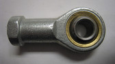 Shank Thread Size	M8 × 1.25 mm
ID	8mm
ID Tolerance	-0.013mm to 0.065mm
Maximum Ball Swivel	28°
Overall Width	22mm
Overall Thickness	12mm
Shank Center Length	36mm
Shank Thread Length	17mm
Static Radial Load Capacity	3,400 lbs.
Material	Zinc-Plated Carbon Steel
Ball Material	Alloy Steel
Lubrication	Required
Rod End Type	Ball Joint
Shank Threading	Fully Threaded
Shank Gender	Female
Shank Thread Direction	Right Hand
RoHS	RoHS 3 (2015/863/EU) compliant
Made of steel, these rod ends generally handle higher loads than stainless steel, aluminum, and nylon rod ends.
Zinc-plated steel rod ends provide moderate corrosion resistance.
Shank Thread Direction: Right Hand
