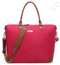 NNEE Large Oversized Water Resistance Nylon Tote Bag & Multiple Pocket Design - Red