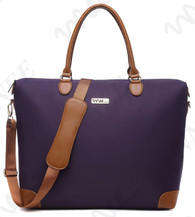 NNEE Large Oversized Water Resistance Nylon Tote Bag With Multiple Pocket Design - Purple 2