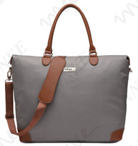NNEE Large Oversized Water Resistance Nylon Tote Bag With Multiple Pocket Design - Gray 2