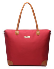 NNEE Water Resistance Nylon Tote Bag & Multiple Pocket Design - Red