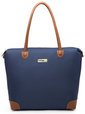 NNEE Water Resistance Nylon Tote Bag & Multiple Pocket Design - Navy