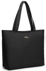 NNEE Water Resistance Nylon Laptop Tote Bag Computer Travel Carrying Shoulder Bag - Black