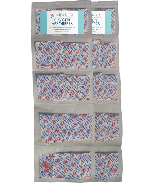 25 x 200cc PackFreshUSA OXYGEN ABSORBERS for Long Term Food Storage Preserve 