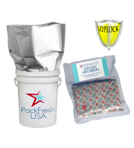 5-Gallon 5.5 Mil Heavy Duty Seal-Top Mylar Bags and Oxygen Absorbers