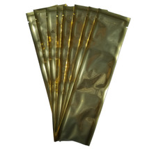 Gold and clear freezer pop bags