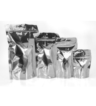 Large Silver Metallized Stand Up Pouches (1000)  - Wholesale