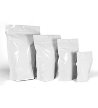 XLarge White Foil Stand Up Pouches (500)  - Wholesale