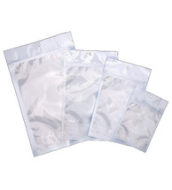 Small White/Clear Stand Up Pouches (1000)  - Wholesale