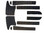 WSM Kawasaki 900 / 1100 / 1500 Pad Black Self Adhesive '97-'08 - 012-109BLK