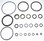 WSM Johnson / Evinrude 25-50 HP 2/3 Cyl Trim Unit Seal Kit - 335-110,  0433816,