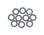 Nissan Tohatsu 2.5 - 140HP  Drain Plug Gasket (10 Pack) - 555-13-10,  332600060M