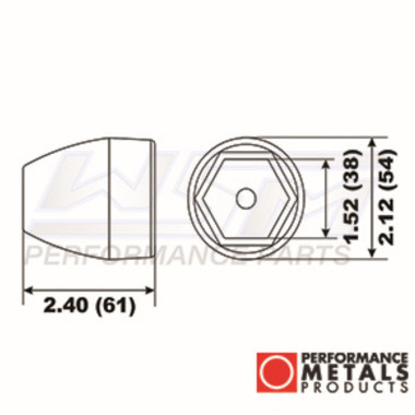 WSM Propeller Anode Mercruiser Bravo III - PMC00163A, 865182A 1
