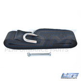 WSM Trailer Winch Strap 2'' x 15' w/ Stainless Hook - 650-155, 59816, 7-59816