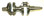 Johnson / Evinrude 40-55 Hp 2 cyl Crankshaft 17 Spline '93-'98, 850-120, 0338267