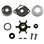 WSM Water Pump Service Kit Yamaha 2 Hp 84-88 - 18-3463, 6A1-W0078-01-00