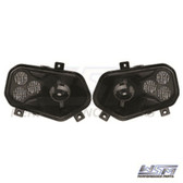WSM L.E.D HEADLIGHTS: POLARIS 900 RZR - SMOKED LENSES LED PAIR - 020-350-00 OOS