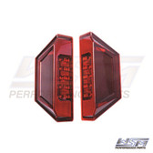 WSM L.E.D TAIL LIGHTS: POLARIS 1000 GENERAL - RED LENSES - LED PAIR - 020-352