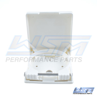 WSM Cup Holder: White Nylon Adjustable - 650-300, 52012