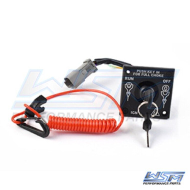 WSM IGNITION SWITCH EVINRUDE 9.8 / 15 HP 4-STROKE SINGLE IGNITION - 362-205