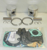 WSM Kawasaki 750 LATE '96 & up Top End Piston Rebuild Kit .50mm Over- 010-821-12