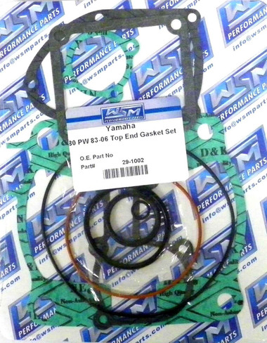 WSM Gasket Kit, Top End: Yamaha 80 PW 83-06 - 29-1002