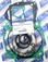 WSM Gasket Kit, Top End: Yamaha 80 PW 83-06 - 29-1002