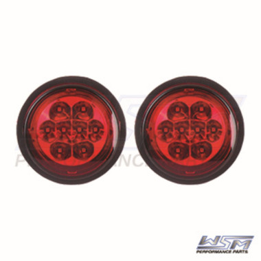 WSM L.E.D Tail Lights Can-Am Outlander - Red Lenses - 020-323