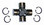 WSM U Joint Mercruiser w/ External Clips 337-215, 18-6406, 865493A01, 865496A01