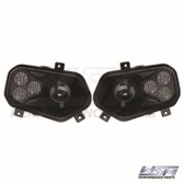 WSM L.E.D Headlights Polaris 900 RZR - Smoked Lenses - 020-350-00